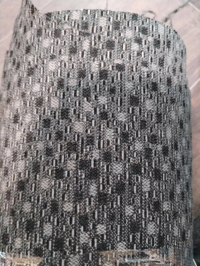 Upholstery woven fabric grey scrap bundle