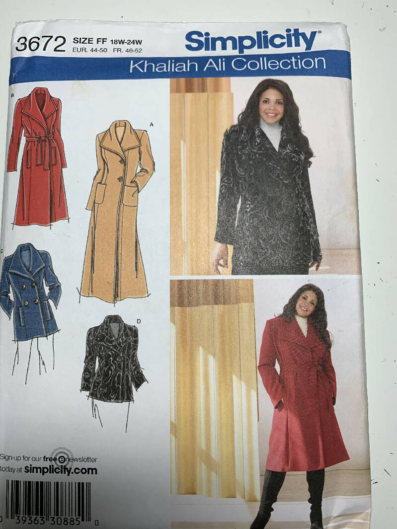 Simplicity coat pattern