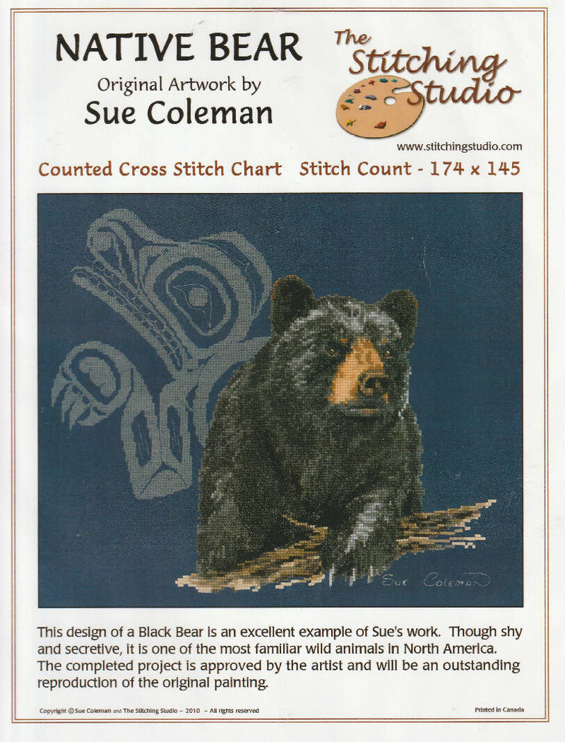Native Bear Counted Cross Stitch Kit