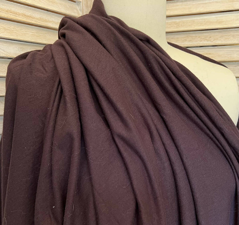 60” brown drapey knit