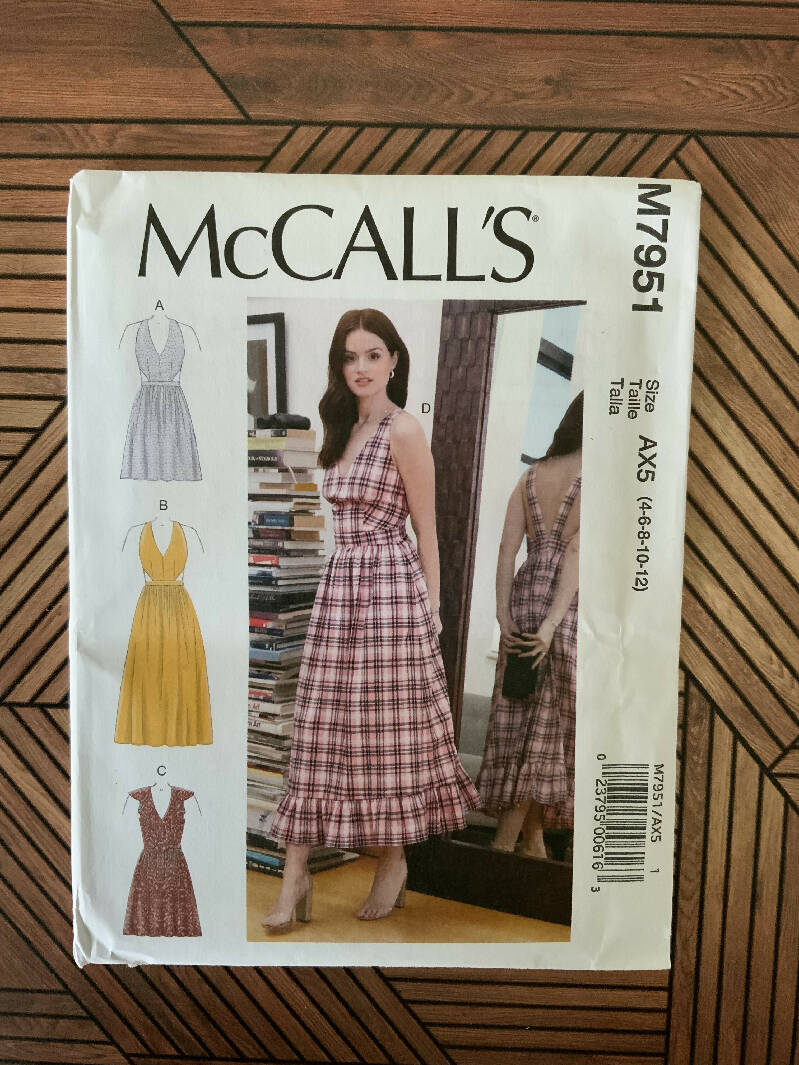 McCALL’S M7951 Dress Pattern Size 4-12 Uncut/FF