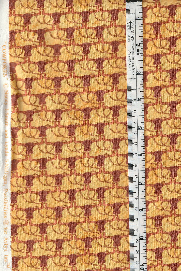Western Fabric Cowpokes BUNDLE 4 Different patterns