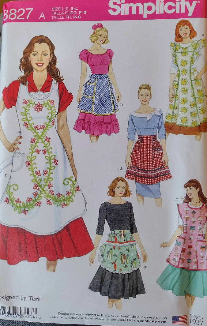 Simplicity Home Decorating Sewing Pattern R11214 for Table Decor, Decorations, Tea Towel, Apron, Placemat, Napkin, Pumpkin, Hat, Table Runner, Uncut