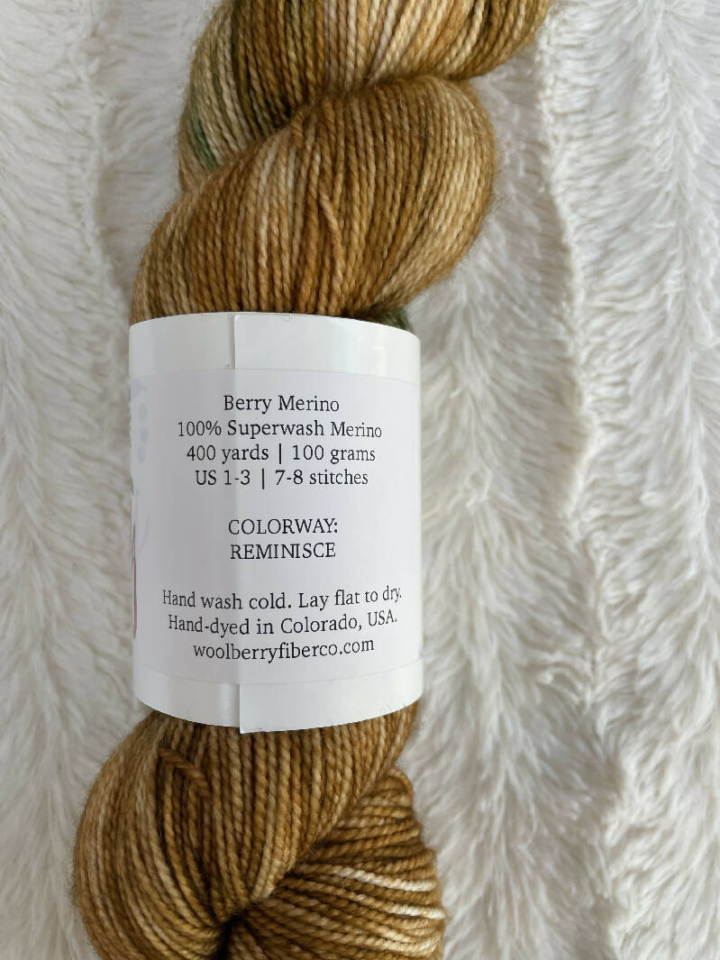 Woolberry Fiber Co. - Reminisce - Fingering Weight