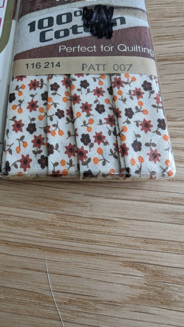 Fall Florals Coordinating Bias Tape - Lot of 3