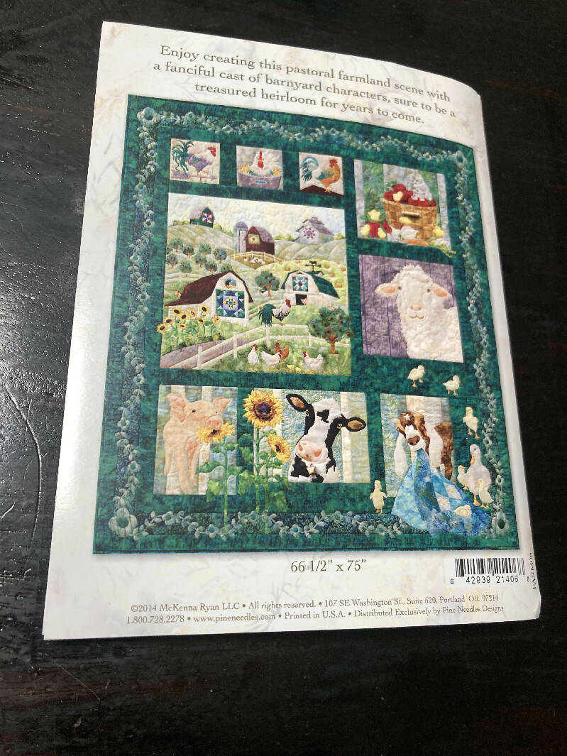 And In That Farm And A Moo Moo There Quilting Pattern