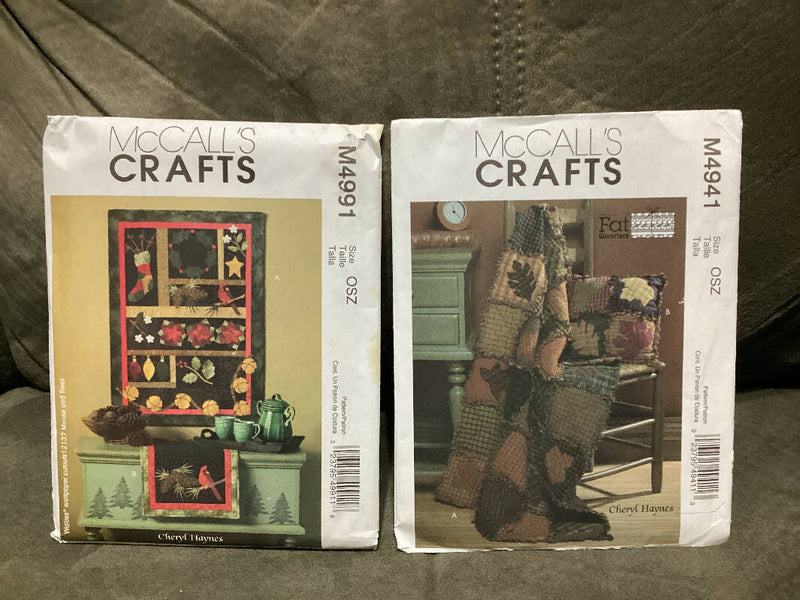 McCall’s Crafts M4941 and M4991