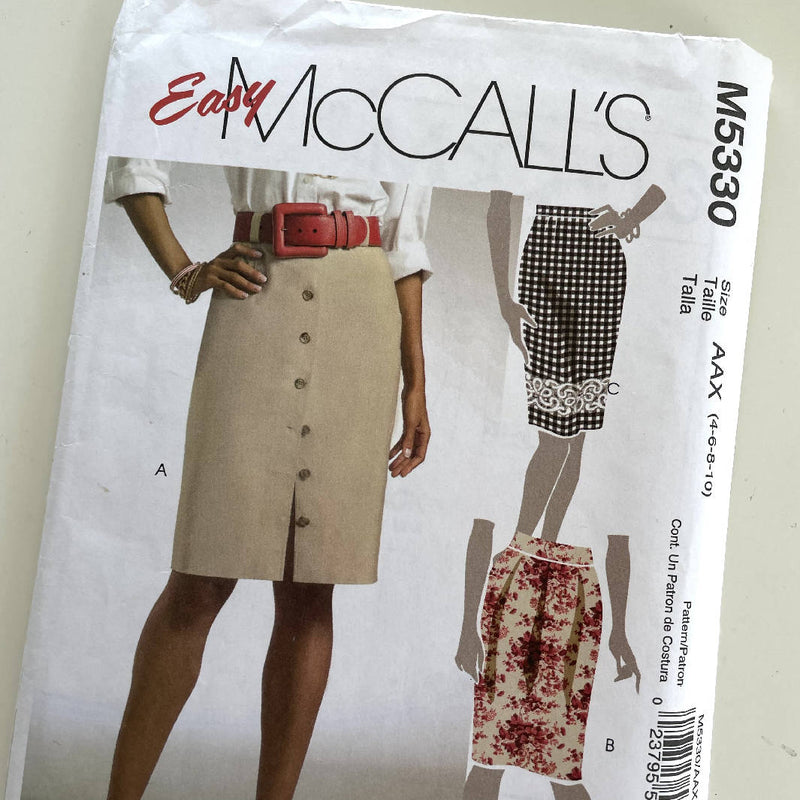 McCall’s 5330 (2007) Skirts (Size 4-6-8-10) UNCUT
