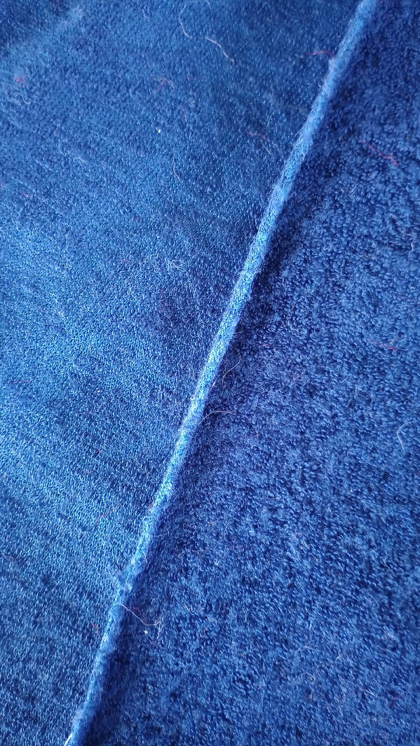 Navy Blue Terry Cloth, 1 yd, 62" width