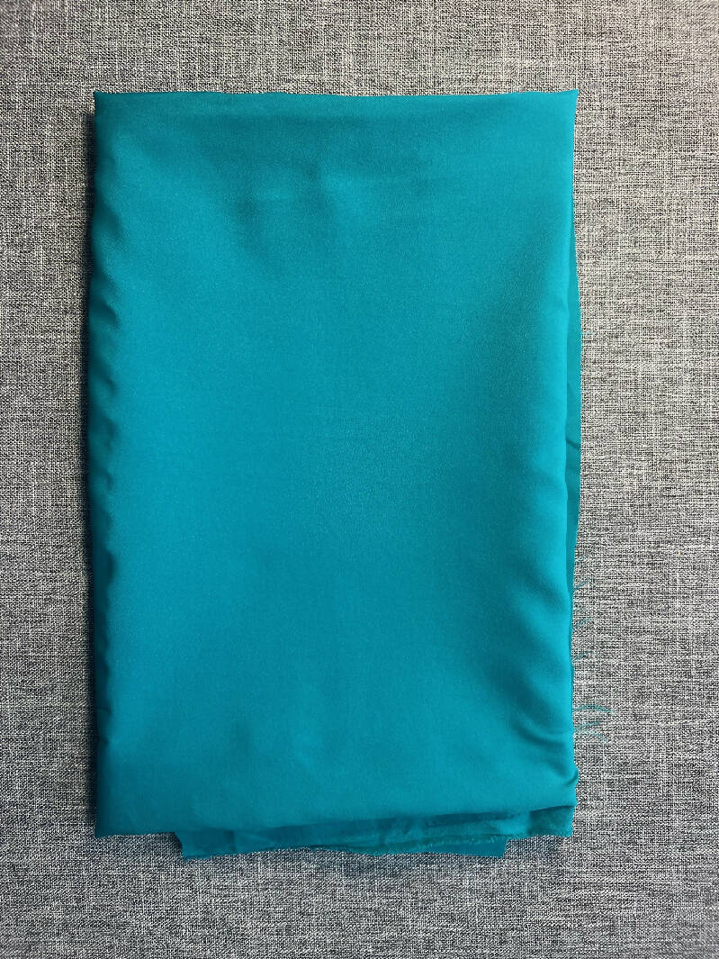True Turquoise Polyester 40 wide 1.5 yards