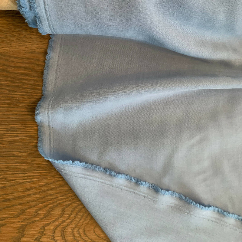 Baby Blue Rayon and Polyester - Yardage