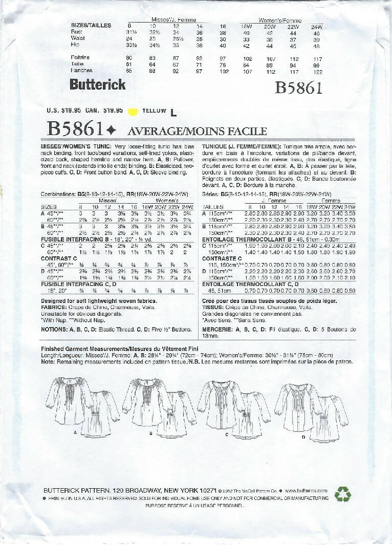 Butterick B5861