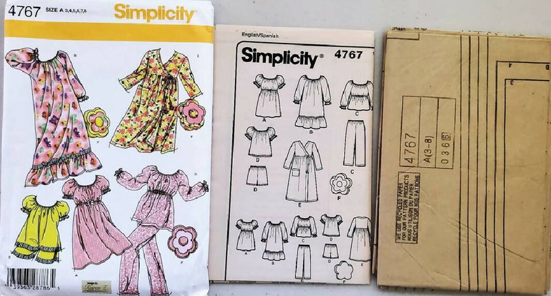 Uncut Simplicity Pattern 4767