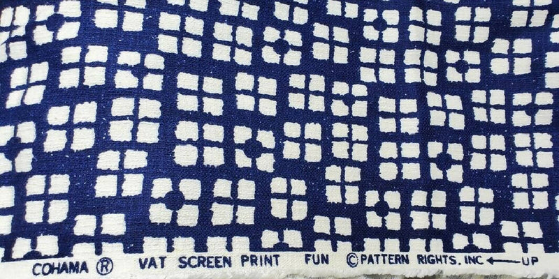 Vintage Cohama VAT Screen Print Fabric