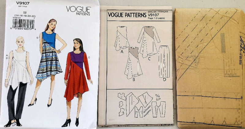 Uncut Vogue Pattern V9107