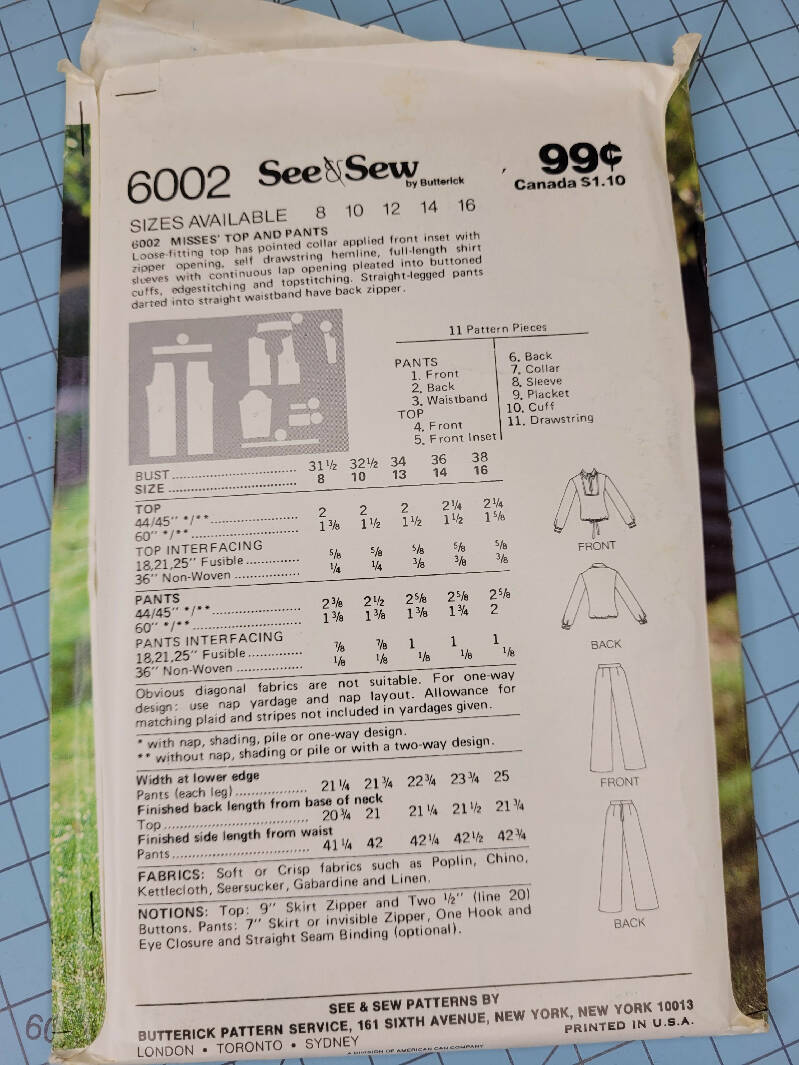 Butterick See & Sew 6002