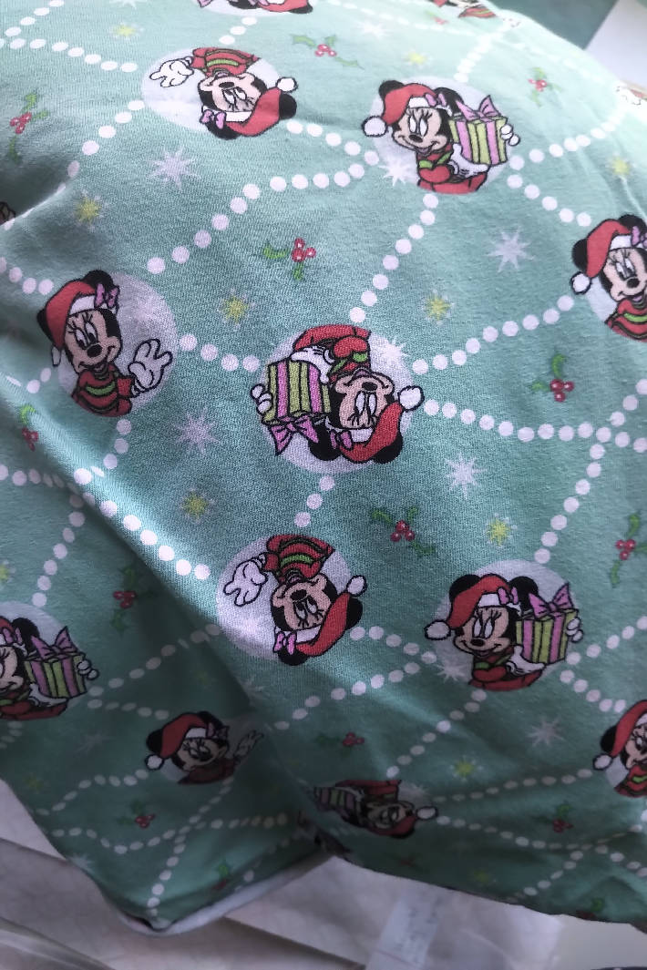 Minnie Mouse Christmas Knit Fabric