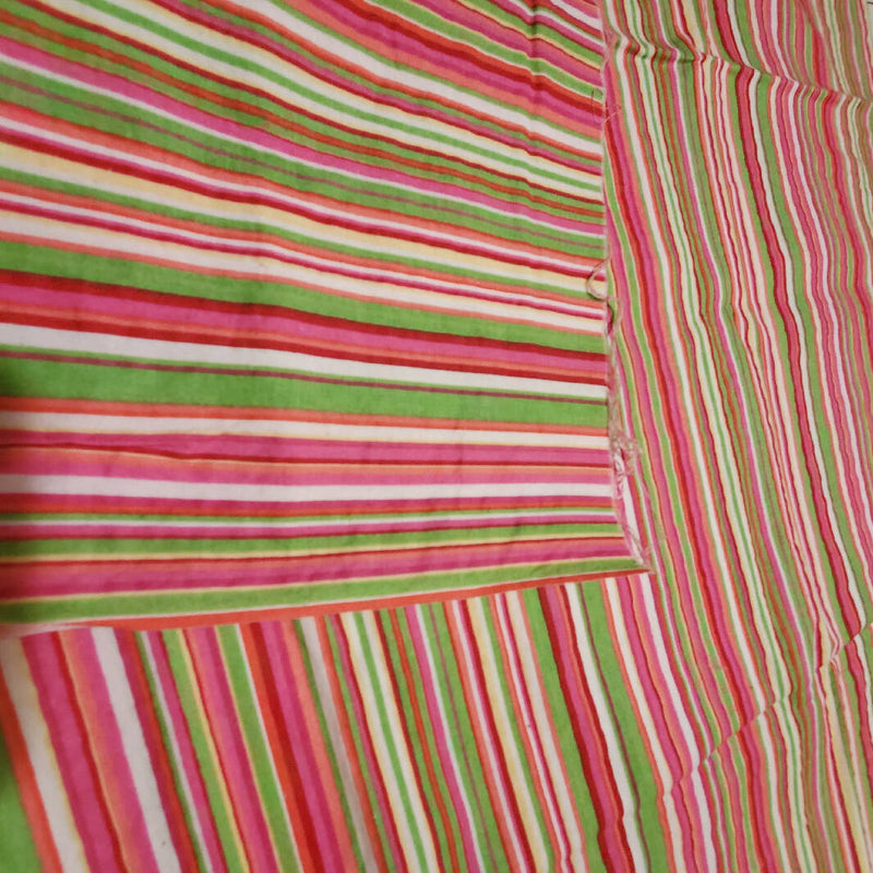 Vintage Cotton Bright multi colored stripes 22 x 1 yd