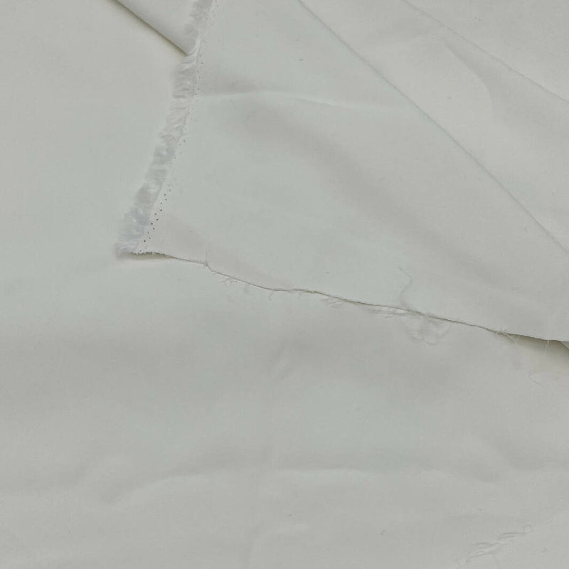 Creamy White Rayon Double Crepe Suiting - 4.5 Yds